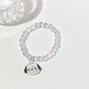 Pulsera de Pareja Sanrio Corazón Girly Regalo para Mejor Amiga Estudiante Dibujos Animados Perro Pacha Perro Canela Pulsera Kuromi