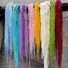 Buquê de Flores Secas com Flores Permanentes, Milhete Vermelho de Seda para Casamento, Borla Pendurada, Material de Flor para Pendurar