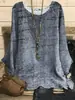 LN926 Moda Casual Cruzada para Mujer Otoño y Primavera Nueva Camiseta Suelta de Cuello Redondo con Estampado de Pedrería