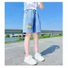 Shorts de Mezclilla para Niñas, Pantalones Delgados de Verano, Estilo Veraniego, Pantalones de Cinco Puntos Sueltos de Moda para Niños, Pantalones de Moda Medianos y Grandes para Niños