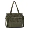 Bolso cruzado de gran capacidad transfronterizo, bolso de pana versátil y moderno con diseño de letras para mujer, bolso de mano, disponible para dropshipping