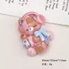Accesorios de Resina DIY de Dibujos Animados, Clips para el Cabello de Pegamento de Crema de Animales para Muñecas, Hebillas para Zapatos de Fundas de Teléfono, Colgantes para Llaveros