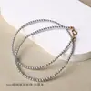 Taijia Diseño Original Cadena de Amuleto Budista Tailandés Collar de Perlas Shijia Doble Colgante Cadena para Clavícula de Mujer de 3 mm Cadena Thangka