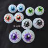 Ojos saltarines huecos de color transfronterizo accesorios de Halloween ojos accesorios DIY ping pong ojos de fantasma 2.3-4CM