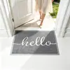 Felpudo de Entrada, Antideslizante, Resistente a la Suciedad, Felpudo para Exteriores, Felpudo para Puerta Principal, Alfombra de Bucle de Seda, Alfombra con Letras Inglesas, Felpudo