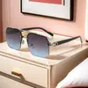 Gafas de Sol para Hombre Modelo Nuevo 2026 con Doble Puente para Conducir, Anti-UV, Antirreflejantes, Protección Solar, Gafas de Sol de Media Montura, Modelo Transfronterizo