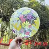 Pelota Ondulada de Celebridad de Internet de 20 pulgadas con Estampado de Mariposa y Abeja de Colores, Pelota de Decoración Festiva, Globo Juguete para Puesto de Mercado Nocturno