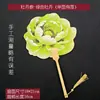 Abanico de peonías cultural y creativo, puesto de atracción del Festival de la Peonía de Luoyang para sesiones de fotos, abanico de peonías de Luoyang con estampado floral
