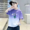 Camiseta de Manga Corta 100% Algodón para Niños 26 Nuevo Estilo Mediana y Grande Verano Niño Guapo Bebé Moderna Fresca Versátil Superior Camiseta