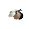 Nuevo sombrero de verano para niños de color sólido, de seda helada, protector solar, color caramelo, parasol de borde grande, sombrero de copa vacío, protección UV