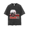Semillas de comida de Tokio ghouls Ropa de investigación Madera Dorada estudiante de anime camiseta de manga corta hombres y mujeres impresa desgastada ropa de verano t