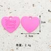 Accesorios de joyería DIY, colgante de aleación de aceite en forma de gota, flor de cinco pétalos, lápiz labial de amor, collar, pulsera, colgante, llavero