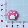 Rojo Rosa Fresa Oso Flor Lazo Resina Accesorios Funda para Teléfono Pata de Oso m Frijol Pegamento Crema DIY Material Rosa