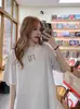 Camiseta de Manga Corta con Letras Fg Flocked de la Temporada 7 para Hombres y Mujeres, Corte Holgado Essentials Estilo Pareja