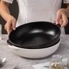 Tigela de cerâmica de luxo leve para peixe em conserva, tigela de ramen, tigela para peixe cozido, tigela para macarrão, tigela para vegetais, tigela para sopa, bacia grande doméstica, tigela para sopa binaural