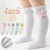 Calcetines Anti-Mosquitos para Bebé Verano Malla Fina Medias para Bebé Muñeco Dibujos Animados Recién Nacido Hasta la Rodilla Calcetines con Aire Acondicionado