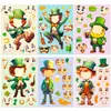 6 Hojas Por Paquete St. Pegatinas del Día de San Patricio Rompecabezas Transfronterizo Cambiantes de Cara Personalizadas DIY Pegatinas Impermeables