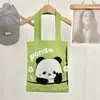 Bolsa de Ombro Flor Doce Estilo Japonês e Coreano Bolsa Tote de Tricô de Grande Capacidade Versátil para o Dia a Dia Bolsa para Livros de Estudante