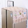 Venta caliente cubierta de tela para refrigerador y horno puerta simple cubierta de polvo pastoral doble puerta de refrigerador toalla cubierta de lavadora de tambor cantidad de corrida