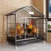 Jaula para Pollos Uso Doméstico Tamaño Grande Jaula de Cría Gallinero Nido Limpieza Automática de Excrementos Jaula para Patos Malla de Alambre Balcón Exterior Hogar Venta Directa