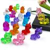 Juguete de gemas para niños, animal de dibujos animados, unicornio, imitación de gemas de cristal, acrílico, diamante, juguete arqueológico, colección de tesoros