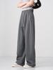 Pantalones Deportivos Rectos de Pierna Ancha Personalizados para Mujer, Estilo Delgado de Verano, Cintura Media, Caída Suelta, Ajuste Casual Holgado, Pantalones de Corte Banana Petite