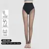 Leggings Ultra-Transparentes Pretos Translúcidos para Mulheres no Outono e Inverno, Forrados com Lã e Espessados, Leggings Falsos Translúcidos de Peça Única, Meias-Calças que Não Caem