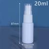 Botella pulverizadora blanca de 30 ml, 50 ml y 100 ml, de HDPE, con pulverizador lateral, para desinfectante de alcohol, a prueba de luz.