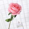 Flor de Simulação Rosa Única Casamento Decoração de Hotel Flor de Simulação Flor Artificial Cenário Layout Comércio Exterior Casa Flor Atacado