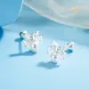 Brincos de Parafuso com Laço e Pérola para Mulheres, Brincos Doces de Laço com Pérola, Brincos de Luxo Leve, Brincos de Nicho