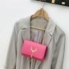 Franja de Galho de Veado Celular Flip Pequena Bolsa Quadrada Moda Outono Inverno 2025 Casual Corrente Trançada Bolsa Tiracolo Dropshipping
