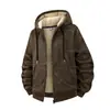 Talla Europea S-6XL Talla Grande Chaqueta de Cachemir para Hombre Invierno Terciopelo Engrosado con Capucha Casual Chaqueta Cardigan Transfronteriza