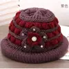 Gorro de Invierno para Mujeres de Mediana Edad y Mayores, Abuela, Personas Mayores, Gorro Cálido de Lana, Cortavientos, Con Felpa, Protección para Orejas de Señora Mayor, Gorro de Algodón Tejido