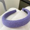 2022 Celebridade da Internet Novo Outono e Inverno Malha Hairband Lavar Rosto Headband Advanced Sense Niche Simples Hairpin Headwear para Mulheres