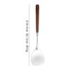 Espátula de Nogal Hongo de Acero Inoxidable 304 Transfronterizo Herramientas de Cocina Domésticas Espátula para Cocinar Cuchara para Sopa para Olla Caliente Espátula para Cocinar