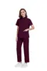 Conjunto de Ropa de Trabajo Médica para Mujer - Top con Cremallera y Pantalones de Pierna Recta, Ropa de Trabajo Unisex, Bata Quirúrgica Ajustada, Pijama de Hospital, Disponible en Múltiples Colores