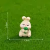 Paisaje en miniatura, linda figurita de ardilla, adorable decoración de jardín, adorno DIY, accesorio colgante, decoración de terrario, pieza decorativa pequeña