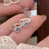 Pendientes de Plata de Ley S925 Estilo K Gato Lindo Garra Dulces Simples Moda Huella de Oso Pendientes Nicho Elegantes Creativos