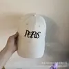 Boné de Baseball Bordado Casual Versátil Retro Americano para Mulheres Versão Coreana Proteção Solar Emagrecimento Facial Circunferência da Cabeça Pequena Grande Boné de Baseball