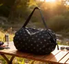 Nova Bolsa de Ombro Dobrável para Viagem Bolsa de Armazenamento Portátil Espessa Sacola de Compras Ecológica para Supermercado