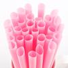 Popotes Rosas Desechables Empaquetados Individualmente Popotes para Té de Leche con Perlas Gruesos Coloridos Rosas de Plástico Papel Popotes para Bebida Largos