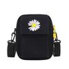 Bolsa Pequena de Lona com Margaridas para Mulheres 2024 Nova Estilo Japonês Ins Bolsa Transversal Bolsa de Ombro Literária para Estudantes Bolsa para Celular para Mulheres