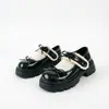 Zapatos Lolita de Cuero para Niñas 2026 Nuevo Estilo Suela Suave Primavera y Otoño Lazo de Encaje Suela Gruesa Mary Jane Zapatos de Moda