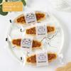 Bolsa de arroz glutinoso, bolsa de plástico desechable transparente con cierre a máquina, crujiente de almendras y caramelo, para piruletas crujientes de hojas pequeñas.