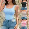 Camiseta sin mangas tie-dye sin costuras nueva para mujer de AliExpress, top ajustado estilo callejero europeo y americano de Amazon