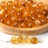 Cuentas Redondas Acrílicas de Dos Tonos Degradado de 8-18 mm con Agujero Recto, Cuentas Sueltas Hechas a Mano para DIY de Bisutería, Cadena de Teléfono, Accesorios para Pulseras