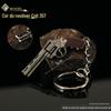 Pendente de Pistola Pequena de Frango Jedi Mini Revólver Colt 357 Molde de Arma de Liga Chaveiro de Brinquedo Periférico 5cm