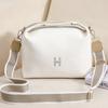 Bolso Ins Nuevo para Mujer 2023 Bolso de Lona de Color Puro Gran Capacidad Simple Estilo K Bolso de Hombro Único Bolso Cruzado Literario Bolsa de Cosméticos
