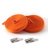Cordones perezosos con hebilla de presión colorida, cuerda plana elástica de 6 mm 8 mm sin atar, herramienta de fijación sin atar
