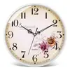 Reloj de Pared Silencioso Estilo Europeo Platino para Sala de Estar, Dormitorio, Oficina; Reloj de Pared Simple y Elegante; Reloj Moderno Creativo de Cuarzo